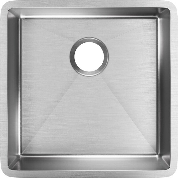 Elkay ECTRU17179T Crosstown Undermount Single Basin Stainless Steel Kitchen Sink with Sound Dampening - Stainless Steel
