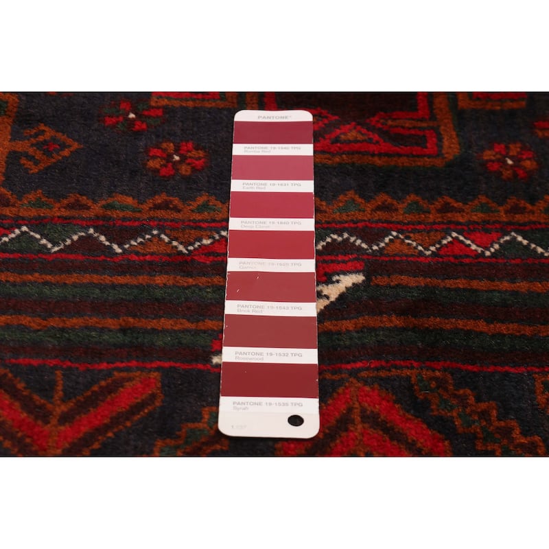 Teimani Red Rug 3'11" x 6'3" - 3'11 x 6'3