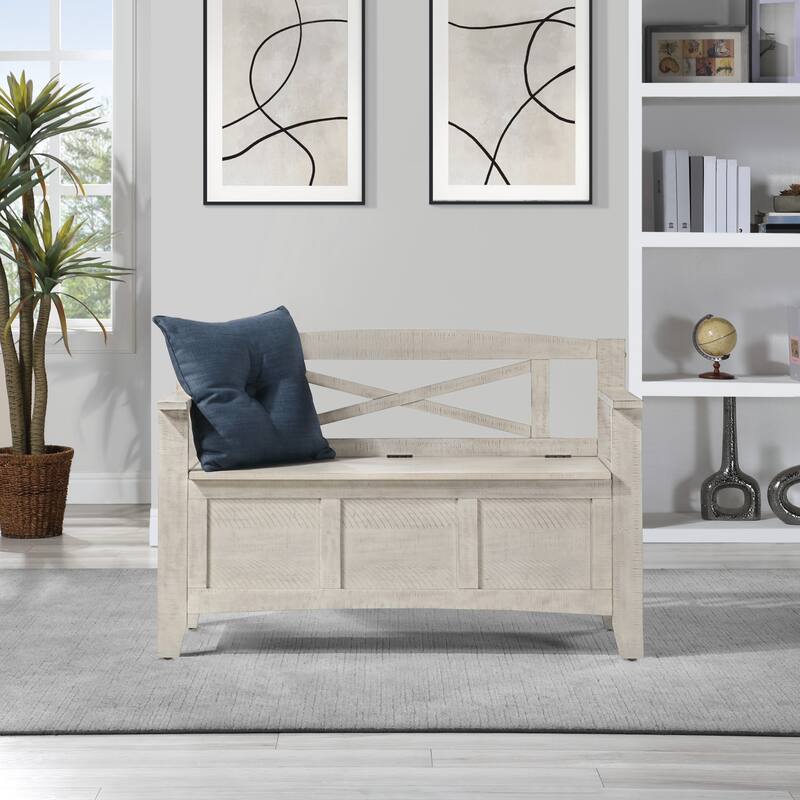 Entryway Bench with Flip Up Storage