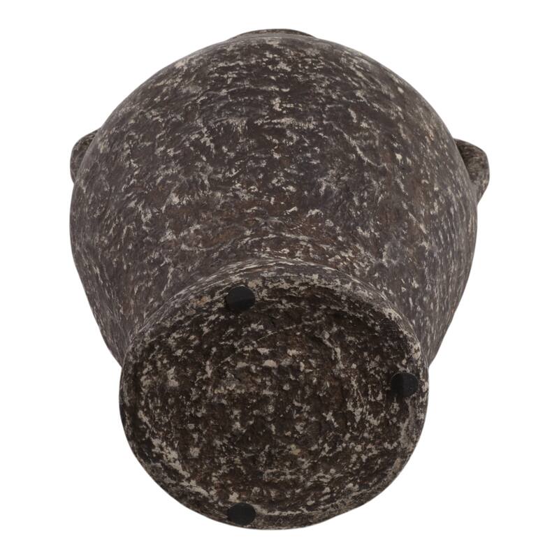 Pottery Paper Mache Vase Casual Mixed Material Handcrafted