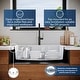 preview thumbnail 46 of 61, Karran Top Mount 33 in. Large Single Bowl Quartz Kitchen Sink
