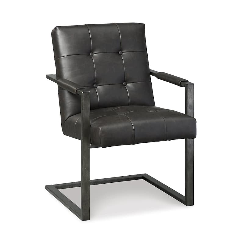 Signature Design by Ashley Starmore Brown/Black Home Office Desk with Chair