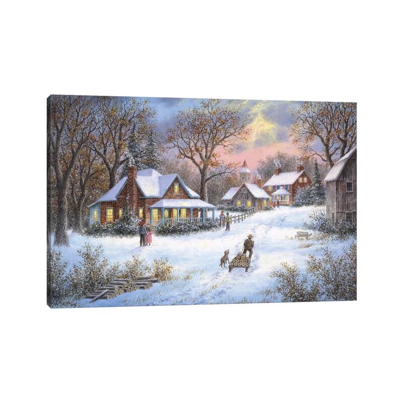 iCanvas "Winter in the Heartland" by Dennis Lewan Canvas Print