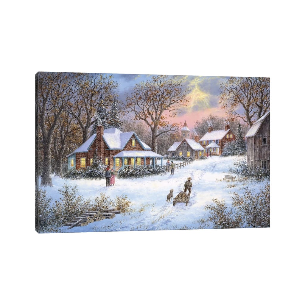 iCanvas "Winter in the Heartland" by Dennis Lewan Canvas Print