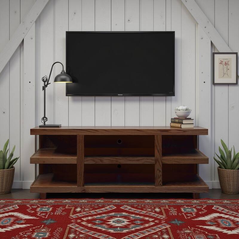 Bridgevine Home Laurel Canyon 64 inch TV Stand for TVs up to 70 inches, No Assembly Required