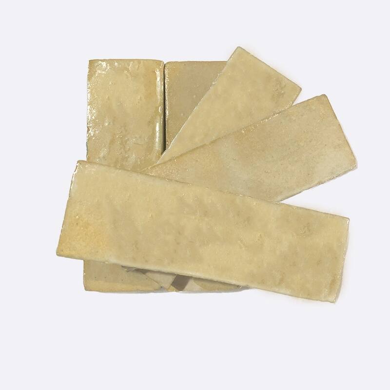 Moroccan Handmade 2x6 Solid Color Zellige Tile Sand-glazed