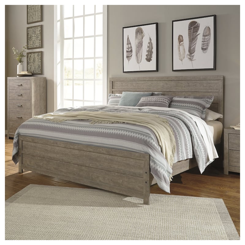 Signature Design by Ashley Culverbach Gray Panel Bed - King