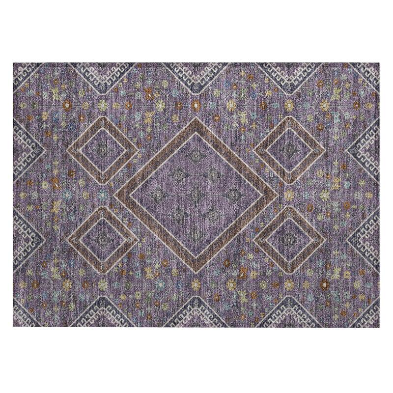 Machine Washable Indoor/ Outdoor Boho Milli Chantille Rug