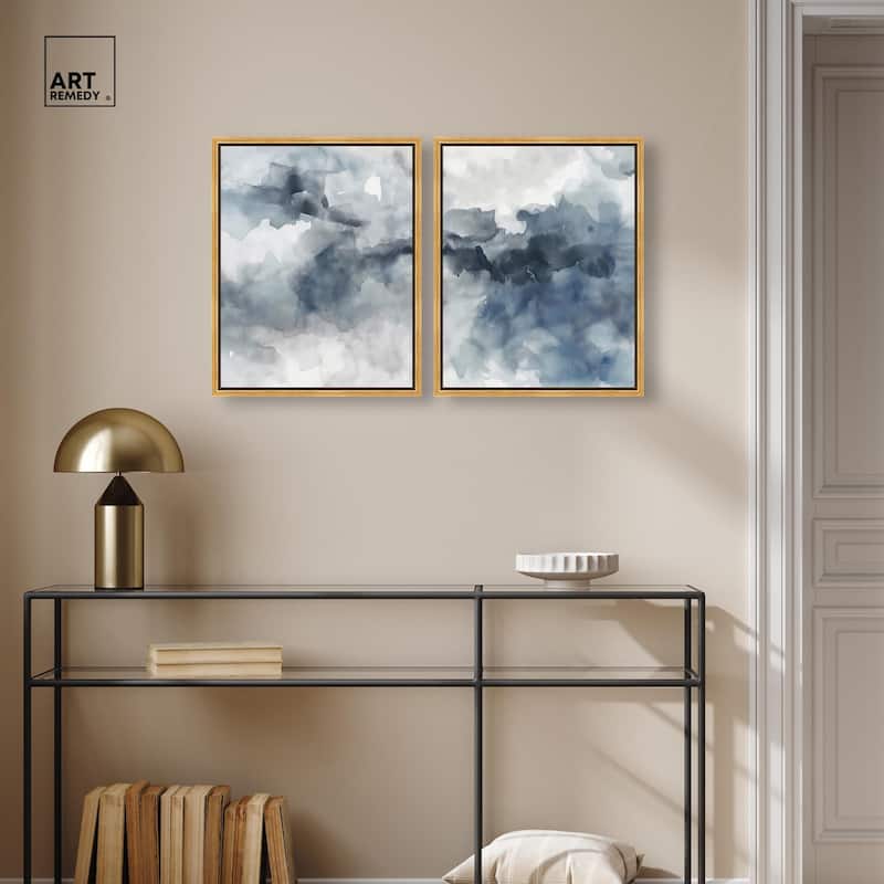 Calming Tides Canvas Set of 2 by Art Remedy