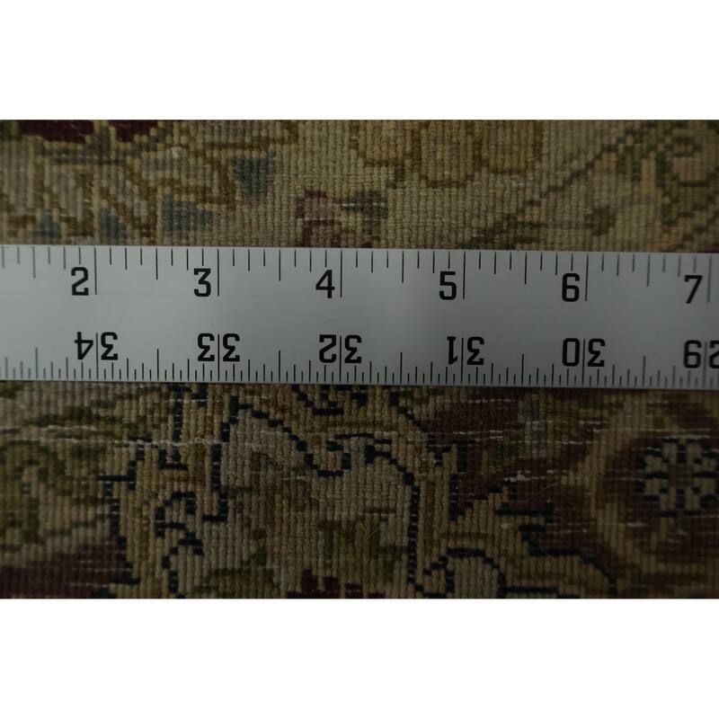 Hand Knotted Oriental 100% Wool Carpet Traditional Floral Beige & Ivories Ziegler Area Rug - 4' 1'' X 4' 1''