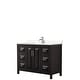 preview thumbnail 28 of 67, Daria 48 Inch Single Vanity, Cultured Marble Top Dark Espresso,Chrome Trim,Carrara Cult. Marble Top