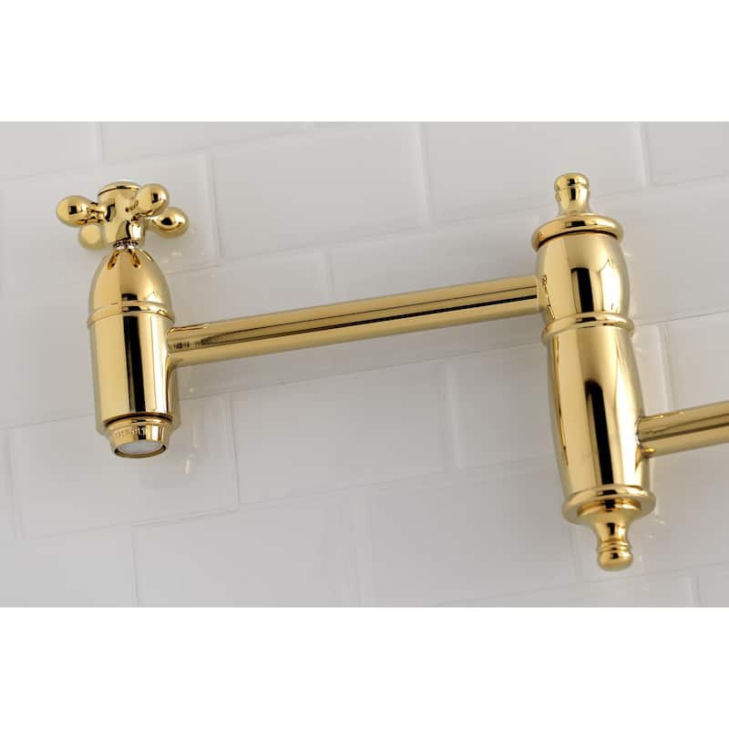 Kingston Brass Restoration Wall Mount Pot Filler Kitchen Faucet