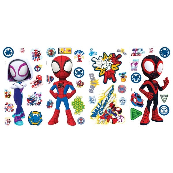 slide 2 of 7, Spidey & His Amazing Friends Wall Decals by RoomMates