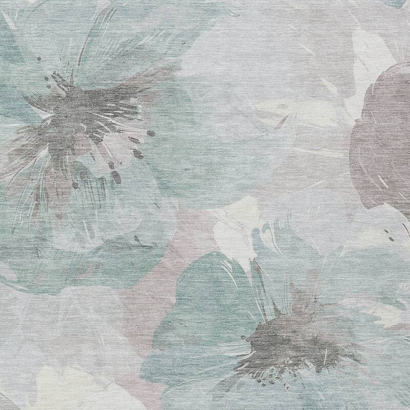 HomeRoots Floral Transitional Rectangle Outdoor Rug