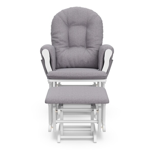 storkcraft hoop glider and ottoman