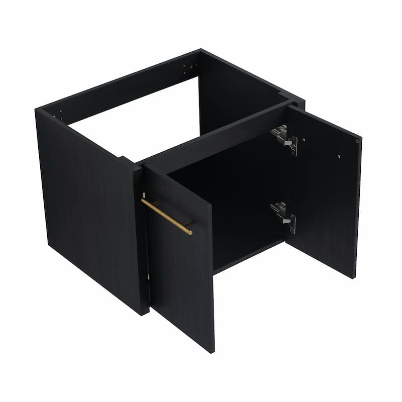 Wall-Mounted Bathroom Vanity with Thick-Edged Resin Basin Sink