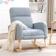 preview thumbnail 7 of 126, HOMYKA Rocking Chair for Nursery with Footrest Blue-Ball