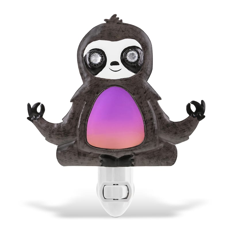 CoTa Global Sloth Night Light - Home Decor Wall Plug in Night Light - 6.5 inches