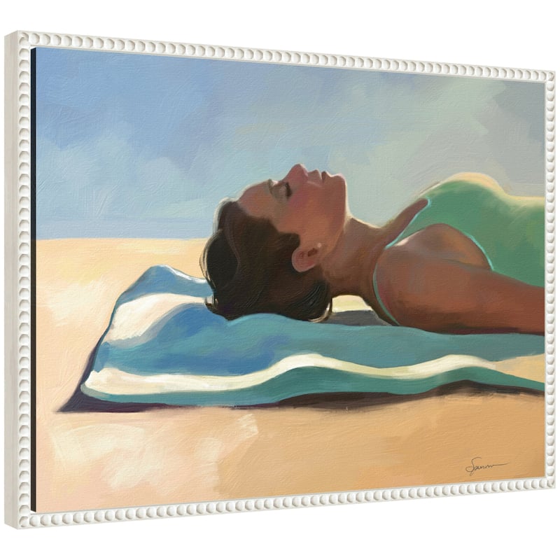 Kate and Laurel Vitamin D by Mary Sparrow Framed Canvas Wall Art Print - 24x18