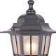 preview thumbnail 5 of 5, VAXCEL York Textured Pewter Motion Sensor Dusk to Dawn Traditional Outdoor Wall Light with Clear Glass