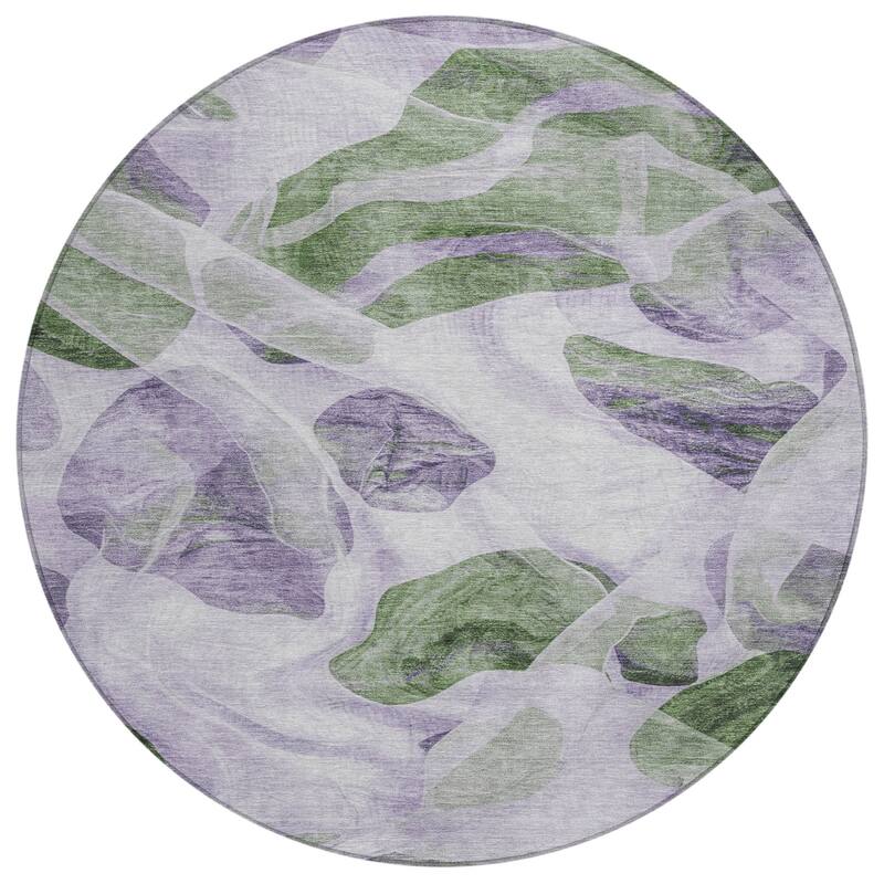 HomeRoots Abstract Transitional Rectangle Outdoor Rug