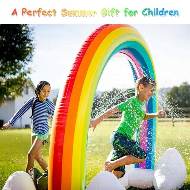 Rainbow top water toy
