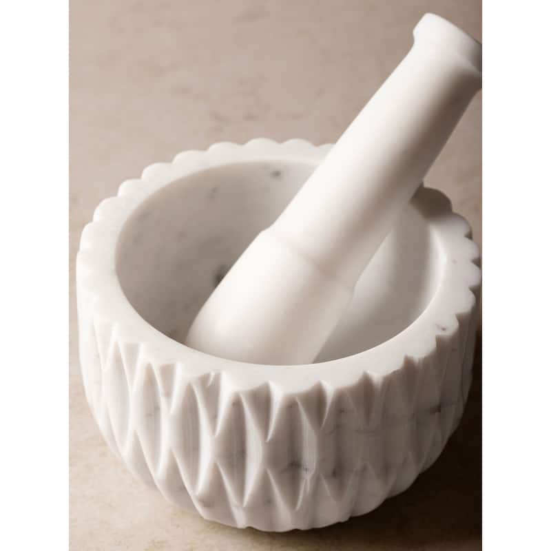 Russell Marble Mortar and Pestle - 5"