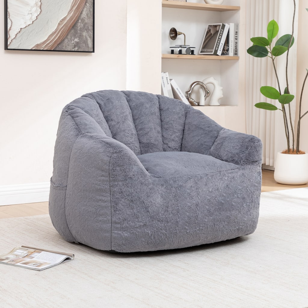 Bean Bag Chair,Bean Bag Sofa Chair with Armrests Stuffed High-Density Foam,Lazy Sofa Comfy Chairs