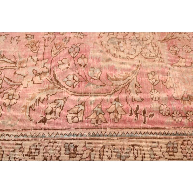 ECARPETGALLERY Hand-knotted Antalya Vintage Pink Wool Rug - 9'8 x 12'8