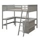 preview thumbnail 6 of 55, Full Loft Bed with Shelves & Desk - Ideal for Study Spaces