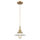 Option Matte White Halophane Shade / Brushed Brass