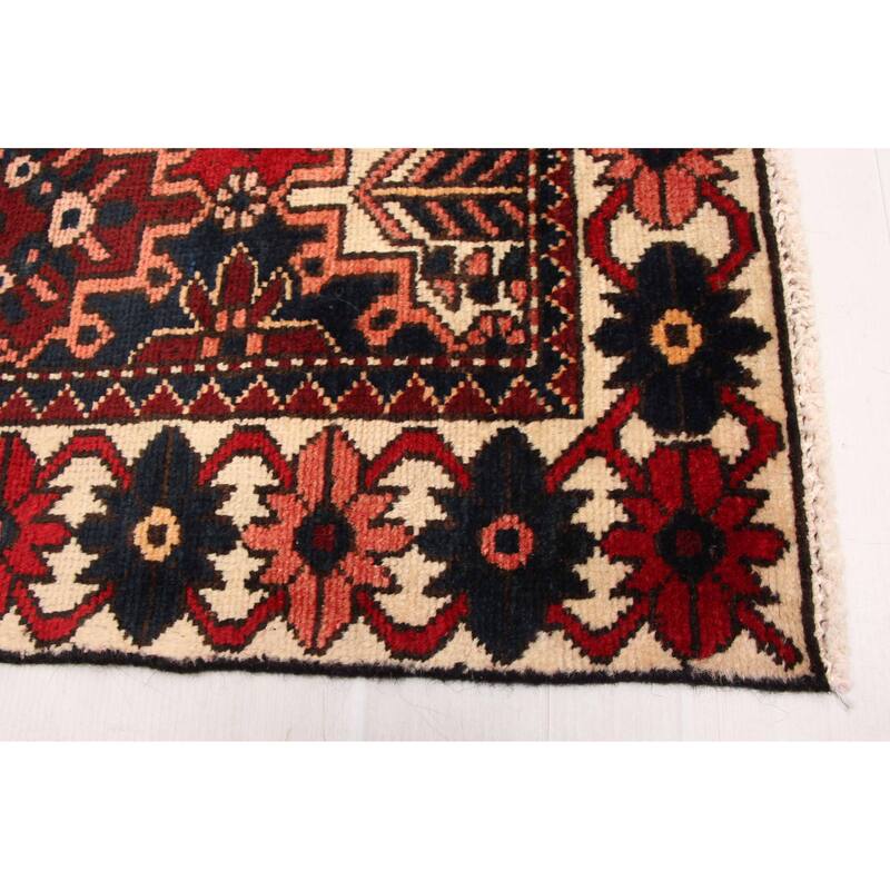 ECARPETGALLERY Hand-knotted Kayseri Vintage Red Wool Rug - 3'2 x 9'1