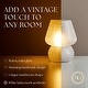 preview thumbnail 3 of 40, Mushroom White Glass Dimmable LED Table Lamp with E26 Socket Modern