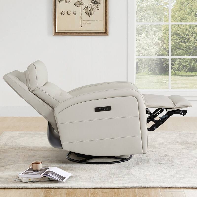 Spruce & Spring Cheryl Power Glider Swivel Rocker Recliner Chair Nursery Recliner