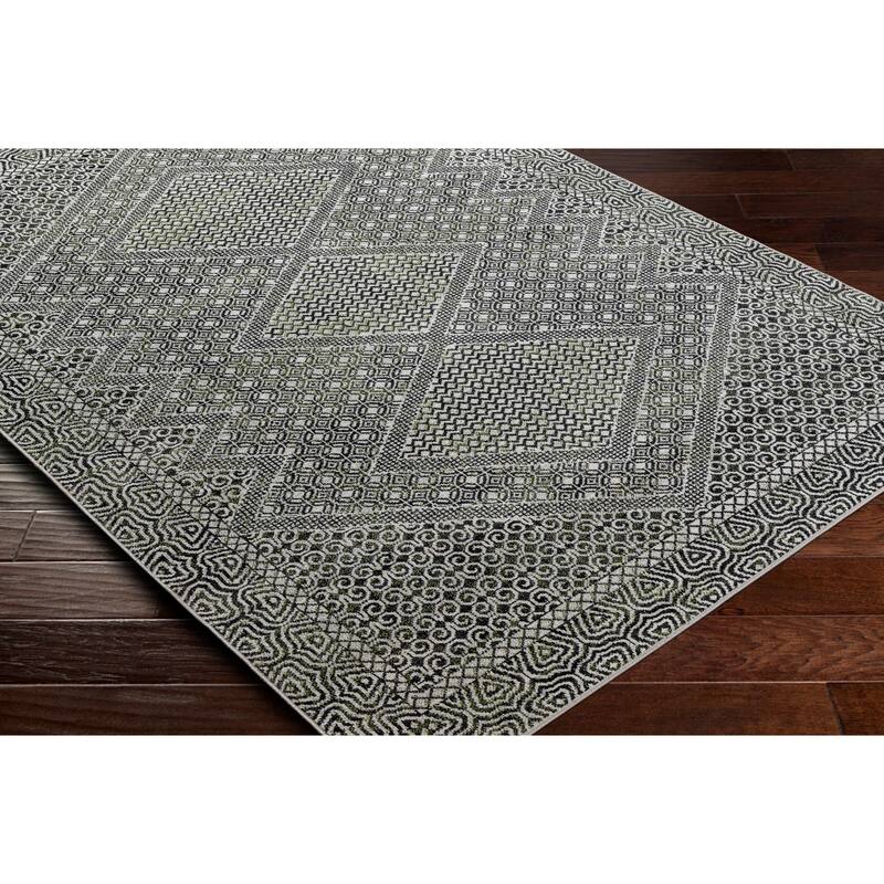 Livabliss Lavadora Global Geometric Machine Washable Boho Area Rug