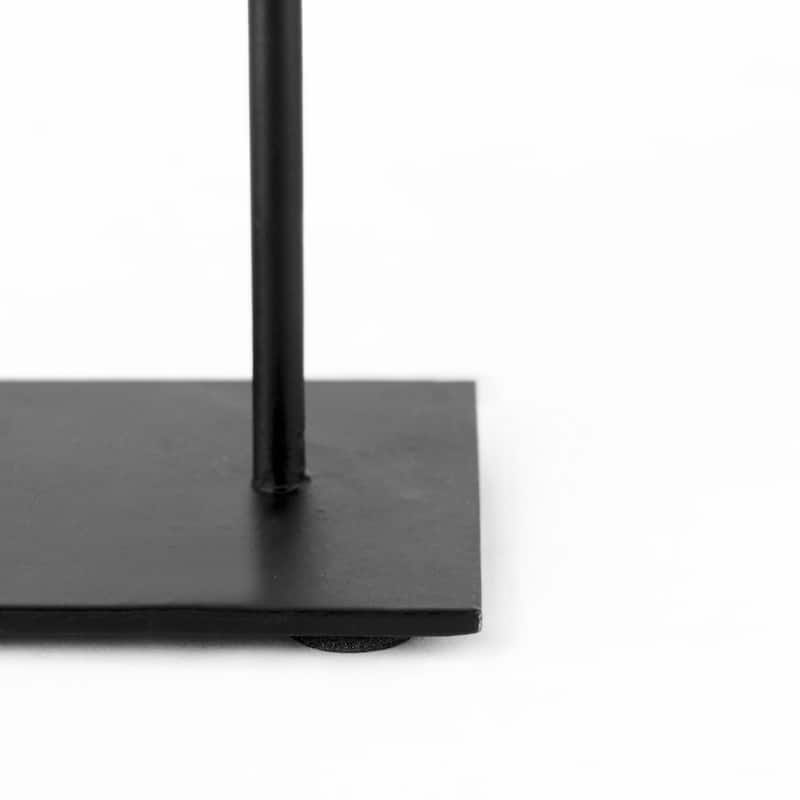 Micra Matte Black Metal Round Decorative Object