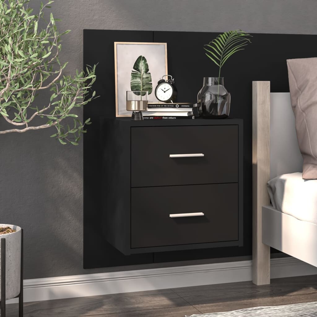 vidaXL Wall-mounted Drawer Shelf Engineered Wood Floating Cabinet Multi  Colors