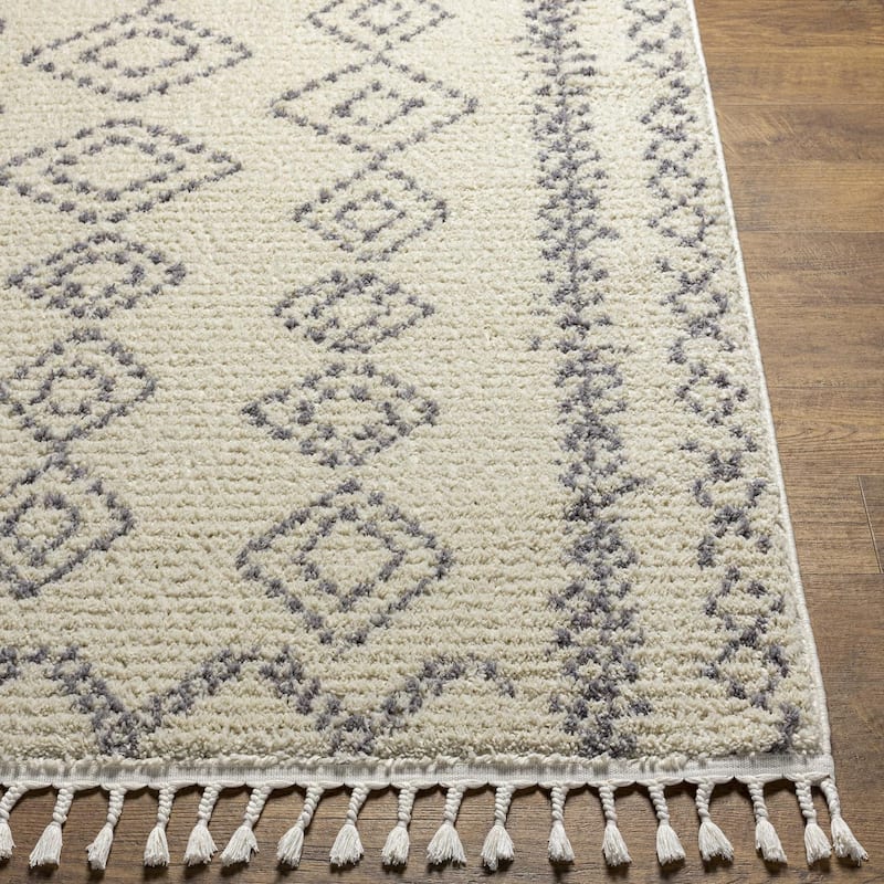 Livabliss Casual Casablanca Shag Tribal Area Rug