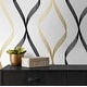 preview thumbnail 18 of 20, NextWall Ogee Ribbon Peel and Stick Wallpaper