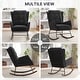 preview thumbnail 27 of 54, HOMYKA 25.2” Wide Rocking Chair with Button Accents for Nurseries
