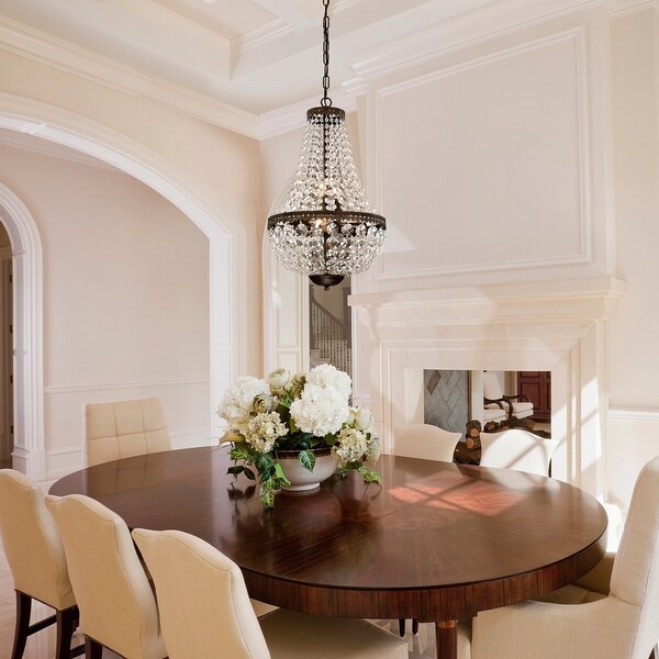 Antique bronze chandelier with crystals hotsell