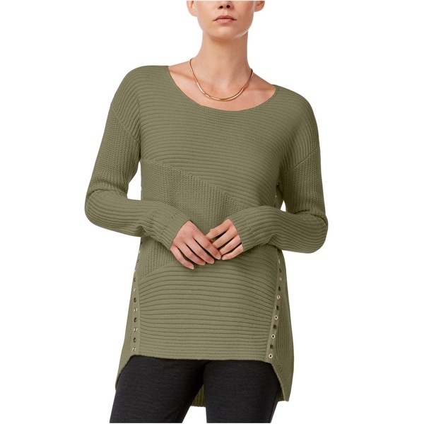 Long Sleeve Basic V-Neck Knit Top Light Weight Sweater w/ Button Trim Detailing