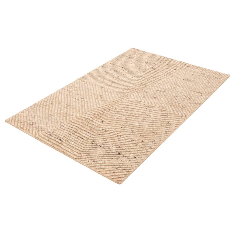 ECARPETGALLERY Hand-knotted Tangier Tan Wool Rug - 5'2 x 7'10