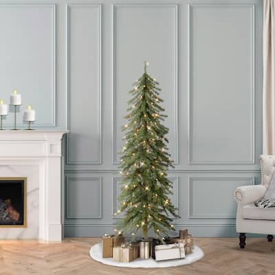 Puleo International Pre-Lit 5' Alpine Artificial Christmas Tree