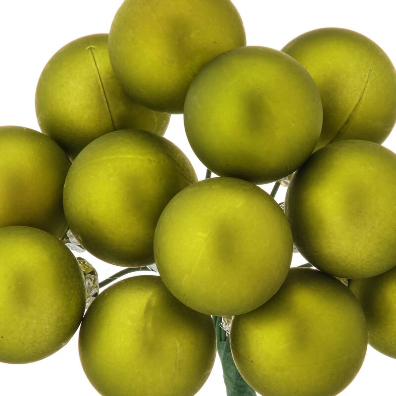 30mm Shatterproof Plastic 12 Bunch Matt Stemball Set of 4
