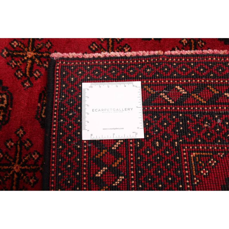 ECARPETGALLERY Hand-knotted Teimani Red Wool Rug - 3'5 x 6'5