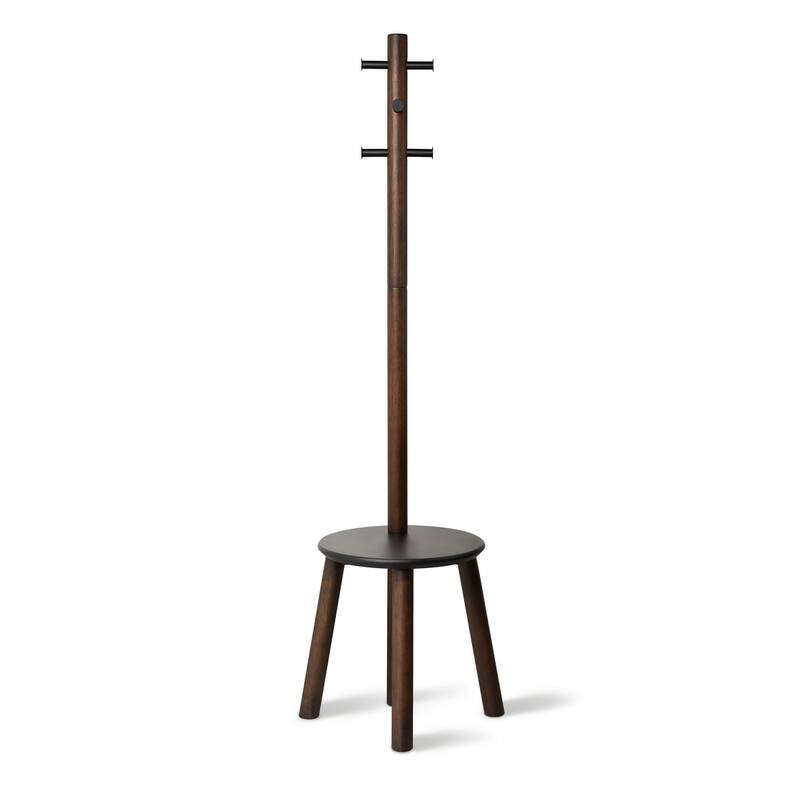 Umbra 1014257 Pillar 20 x 65" MDF and Steel Coat Rack with Storage