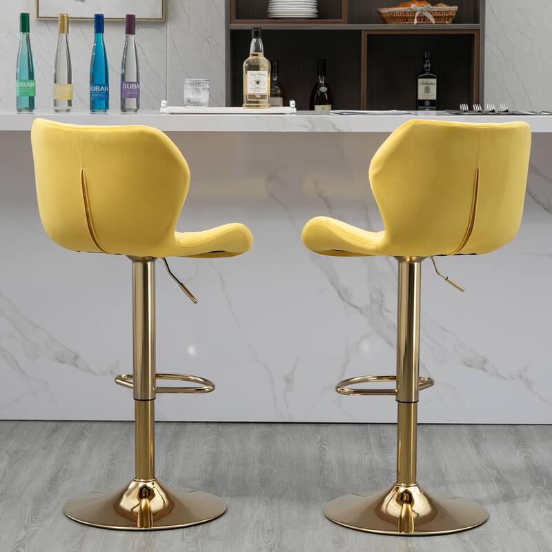 Adjustable Swivel Bar Stools Set Of 2