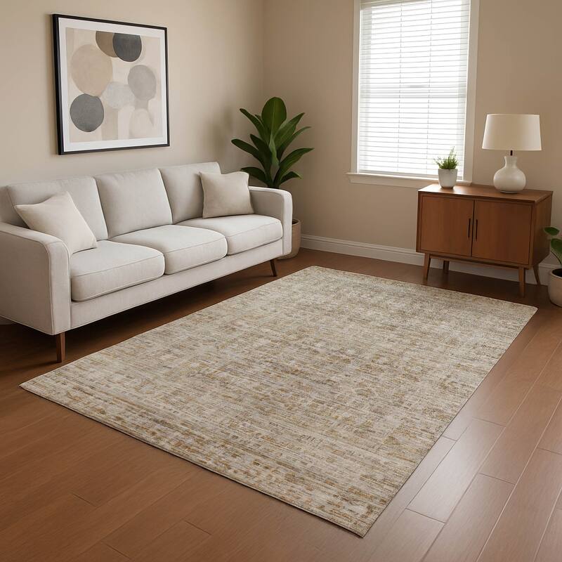 Premium Washable Super Soft Vintage Traditional Mayfield Rug - Taupe - 5' x 7'6"