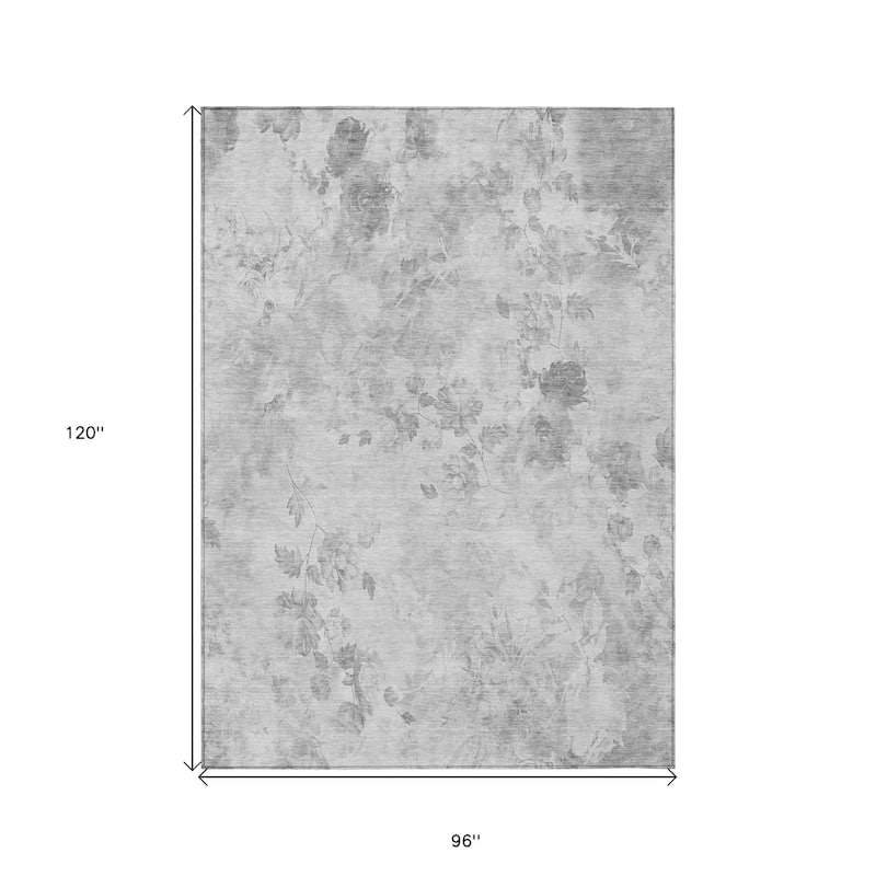 HomeRoots Floral Transitional Rectangle Outdoor Rug